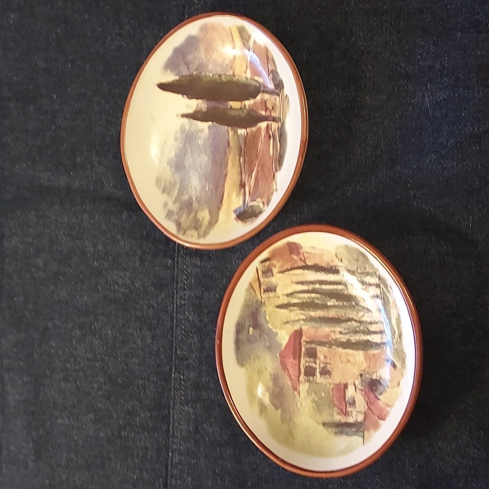 William Sonoma Dipping Bowls Tuscan Theme set of 2